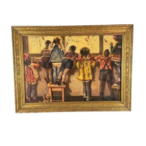 ANONIMO, Group of children at the window