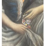 ANONIMO, Portrait of a young woman with a hat
