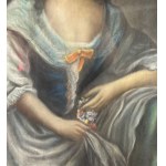ANONIMO, Portrait of a young woman with a hat