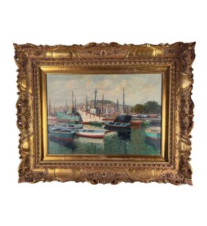 SCUOLA ITALIANA, Harbor with boats