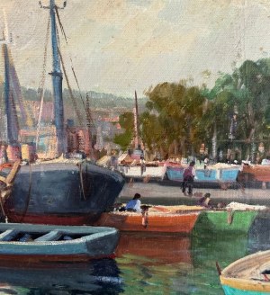 SCUOLA ITALIANA, Harbor with boats