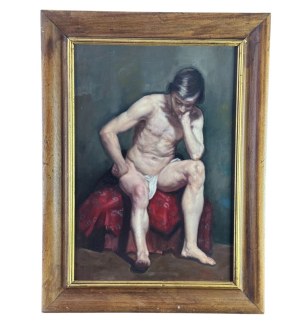 UNIDENTIFIED SIGNATURE, Male Nude