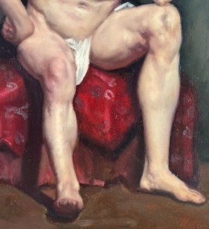 UNIDENTIFIED SIGNATURE, Male Nude