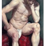 UNIDENTIFIED SIGNATURE, Male Nude