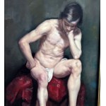 UNIDENTIFIED SIGNATURE, Male Nude