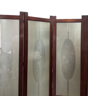 Mahogany solid wood room divider