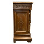 Pair of solid walnut bedside tables