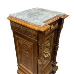 Pair of solid walnut bedside tables