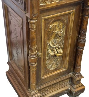 Pair of solid walnut bedside tables