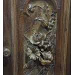 Pair of solid walnut bedside tables