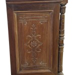 Pair of solid walnut bedside tables