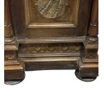 Pair of solid walnut bedside tables