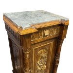 Pair of solid walnut bedside tables