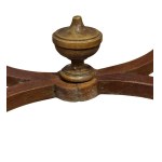 Oval-shaped mahogany table