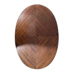 Oval-shaped mahogany table