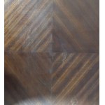 Oval-shaped mahogany table