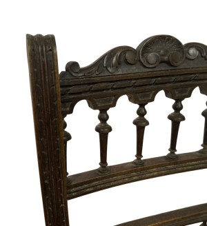 Set of 6 solid wood dining chairs