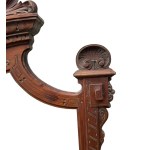 Solid carved wood mirror
