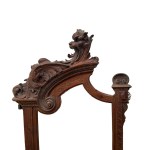 Solid carved wood mirror
