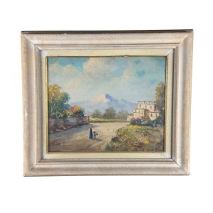 COLUCCI, Landscape with figures - Colucci