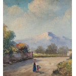 COLUCCI, Landscape with figures - Colucci