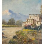 COLUCCI, Landscape with figures - Colucci