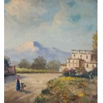 COLUCCI, Landscape with figures - Colucci