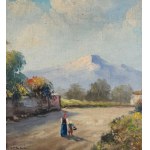 COLUCCI, Landscape with figures - Colucci