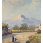 COLUCCI, Landscape with figures - Colucci