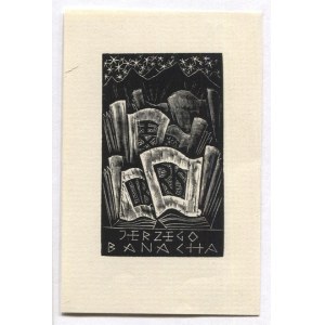 Ekslibris T. Cieślewskiego syna dla J. Banacha z 1943