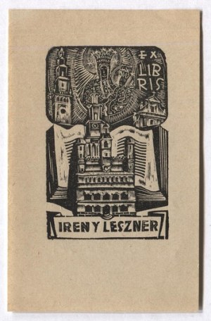 Ex-libris of T. Cieslewski's son for I. Leszner from 1943