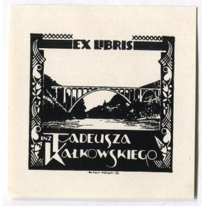 Ekslibris R. Mękickiego dla T. Kałkowskiego. 1931.