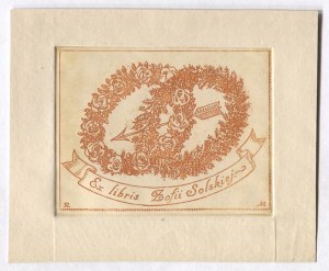 Ex-libris of R. Mękicki for Z. Solska. 1937.