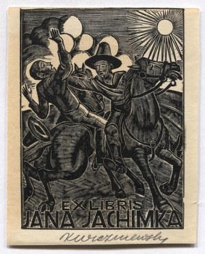 An ex-libris by K. Vishnevsky for J. Jachimek.