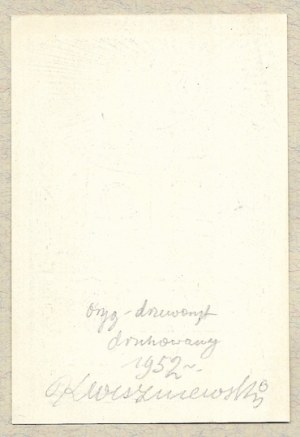 Ex-libris by K. Vishnevsky for Rev. B. Jankowski. 1952.