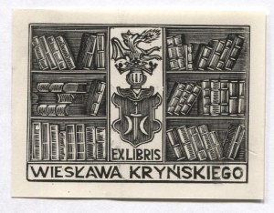Ex-libris by K. Vishnevsky for V. Krynski. ca 1949.