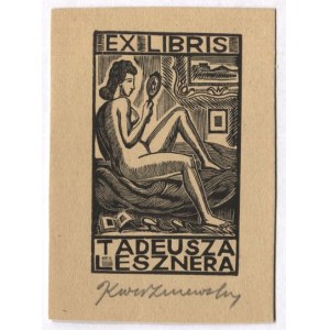 Ekslibris K. Wiszniewskiego dla T. Lesznera.