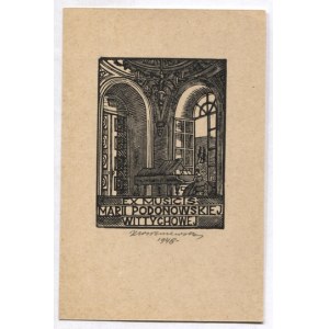 Ekslibris K. Wiszniewskiego dla M. Podonowskiej-Wittychowej. 1948.