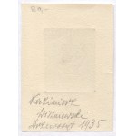 Ekslibris własny K. Wiszniewskiego. 1935.