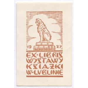 Ekslibris K. Wiszniewskiego: Wystawa Książki w Lublinie. 1927.