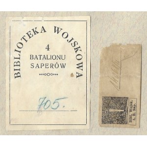 BIBLIOTEKA Wojskowa 4 Batalionu Saperów.