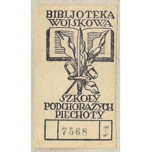 BIBLJOTEKA Wojskowa Szkoły Podchorążych Piechoty.