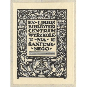 EX-LIBRIS Biblioteki Centrum Wyszkolenia Sanitarnego [wariant większy].