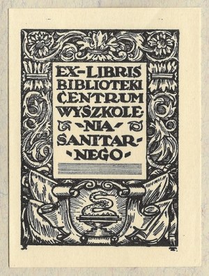 EX-LIBRIS of the Library of the Sanitary Training Center [larger variant].