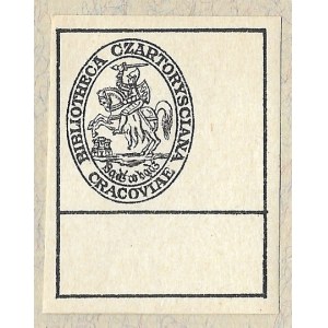 [BIBLIOTEKA Czartoryskich w Krakowie]. Bibliotheca Czartorysciana Cracoviae.