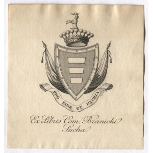 [BRANICKI Aleksander]. Ex libris Com. Branicki, Sucha.