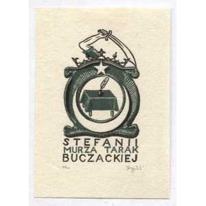 Ekslibris T. Przypkowskiego dla S. Buchackiej. 1941.