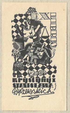 Ex-libris of W. Gawęcki for K. and S. Byczewski. 1945.