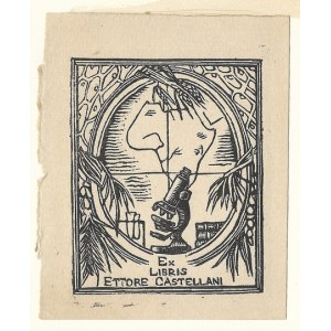 Ekslibris S. Tyszkiewicza dla E. Castellaniego.