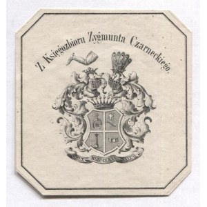 Heraldisches Exlibris von Z. Czarnecki, um 1872, in Lithographie.